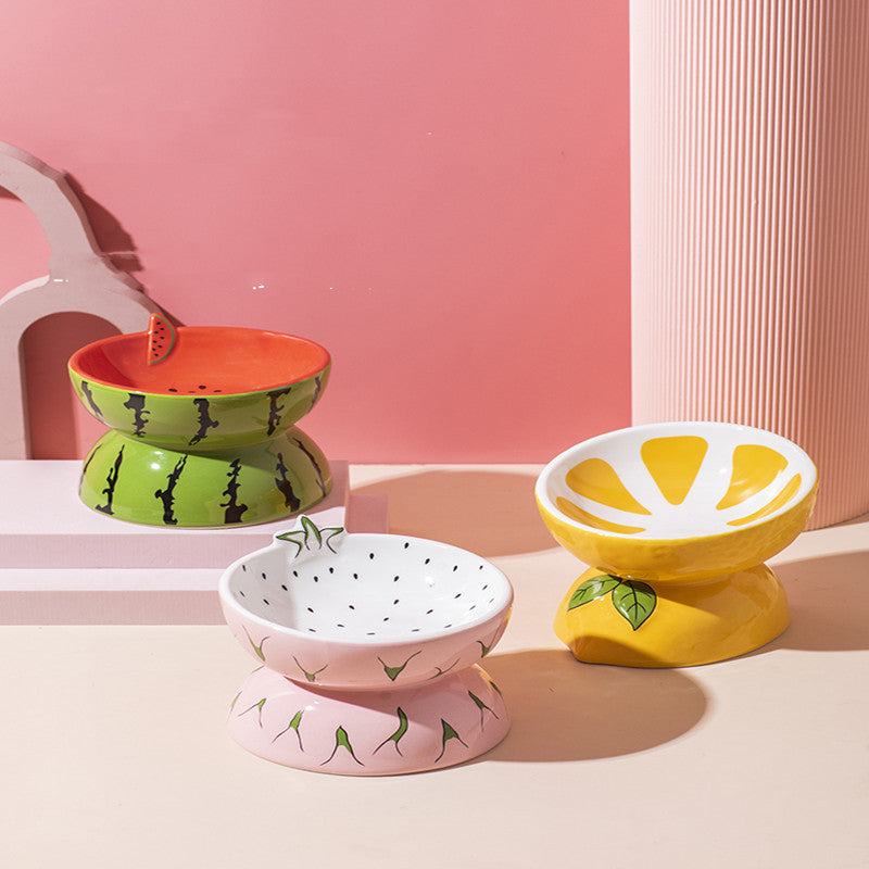 Ergonomic Ceramic Cat Bowl – Comfort Feeding for Happy, Healthy Pets