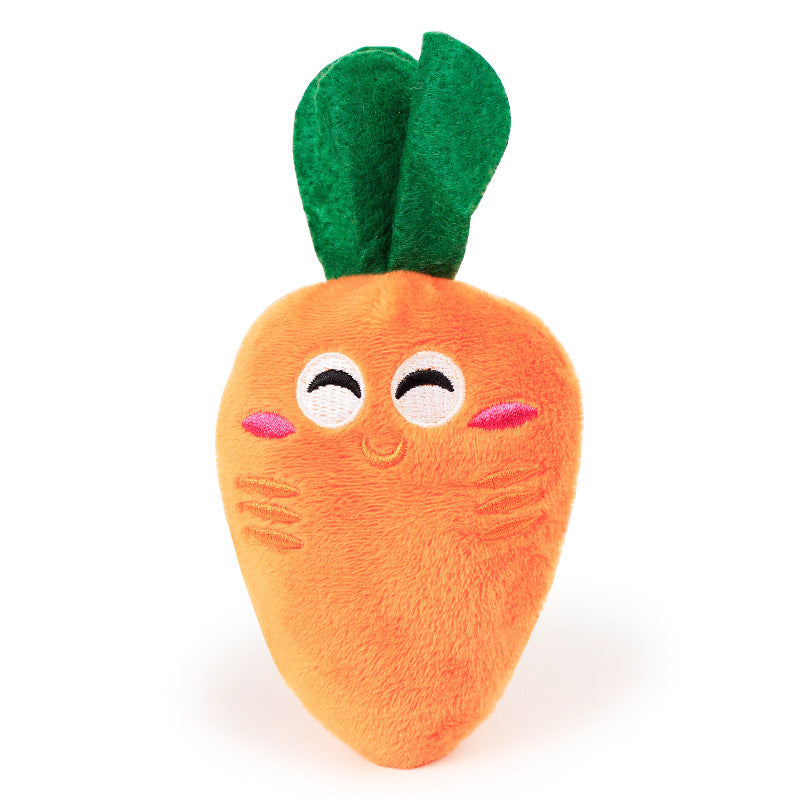 Durable Carrot Plush Toy – Fun, Chew & Play for Pets