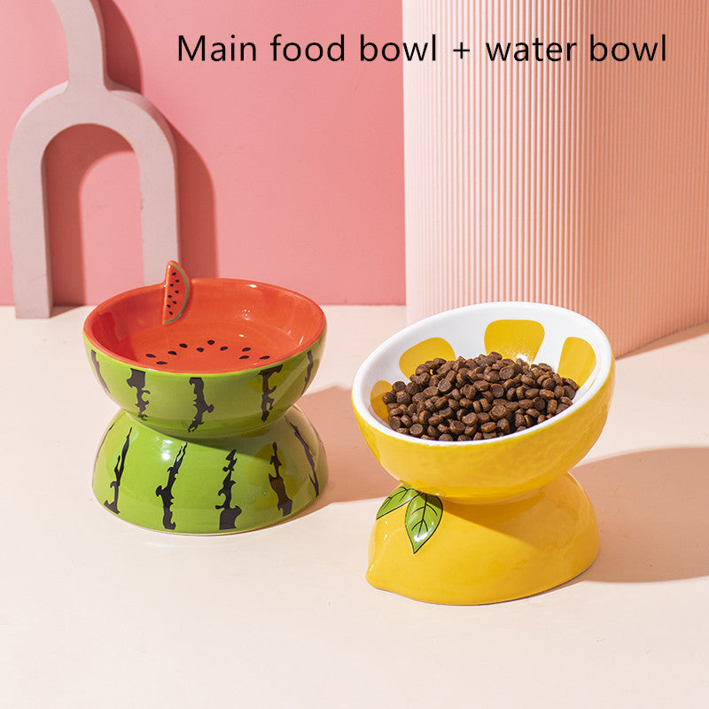 Ergonomic Ceramic Cat Bowl – Comfort Feeding for Happy, Healthy Pets