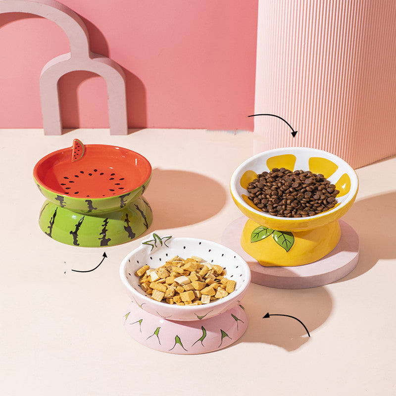 Ergonomic Ceramic Cat Bowl – Comfort Feeding for Happy, Healthy Pets