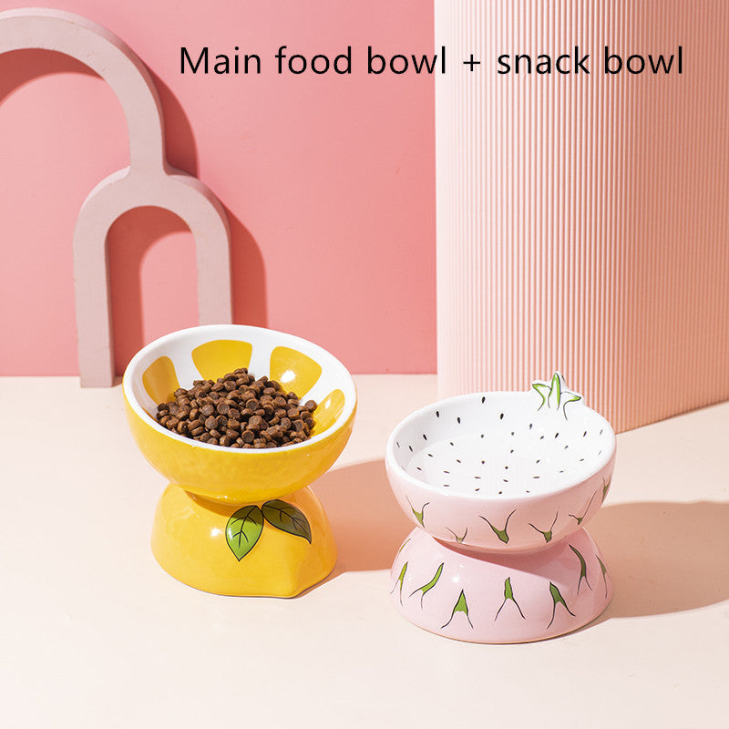 Ergonomic Ceramic Cat Bowl – Comfort Feeding for Happy, Healthy Pets